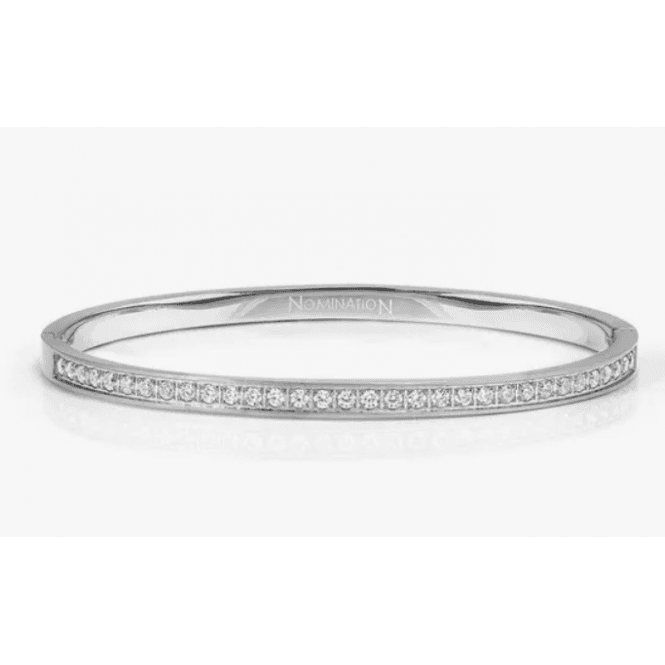 Nomination Jewellery Nomination Small Satin Cubic Zirconia Pretty Bangle 029522 001
