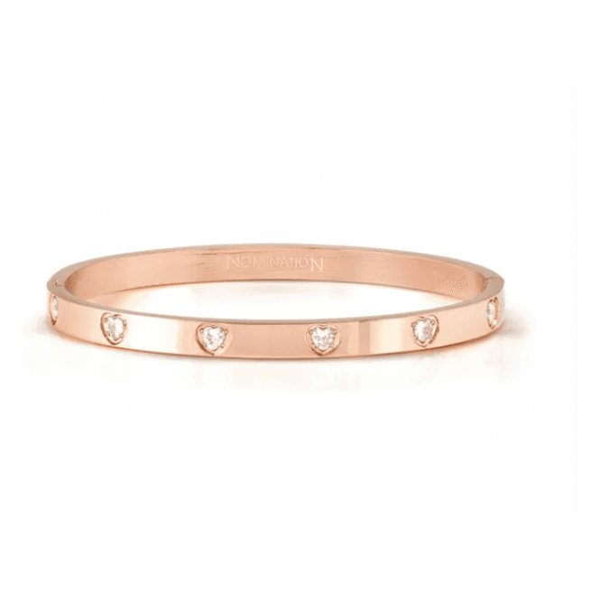 Nomination Jewellery Nomination Small Cubic Zirconia Heart Pretty Bangle 029528 043