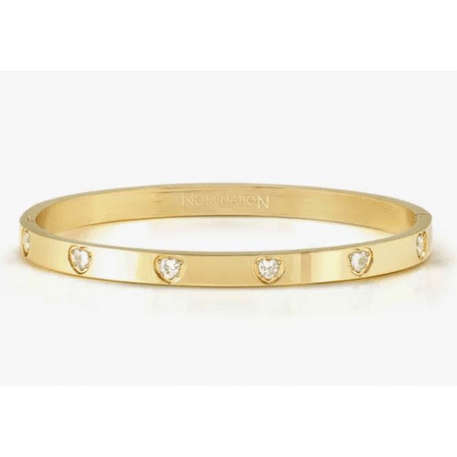 Nomination Jewellery Nomination Small Cubic Zirconia Heart Pretty Bangle 029528 020