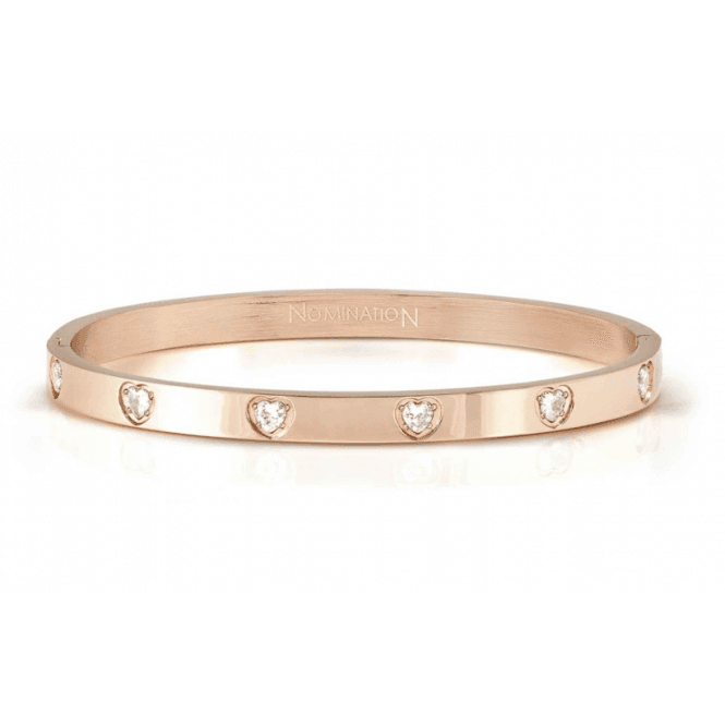 Nomination Jewellery Nomination Medium Cubic Zirconia Heart Pretty Bangle 029529 043