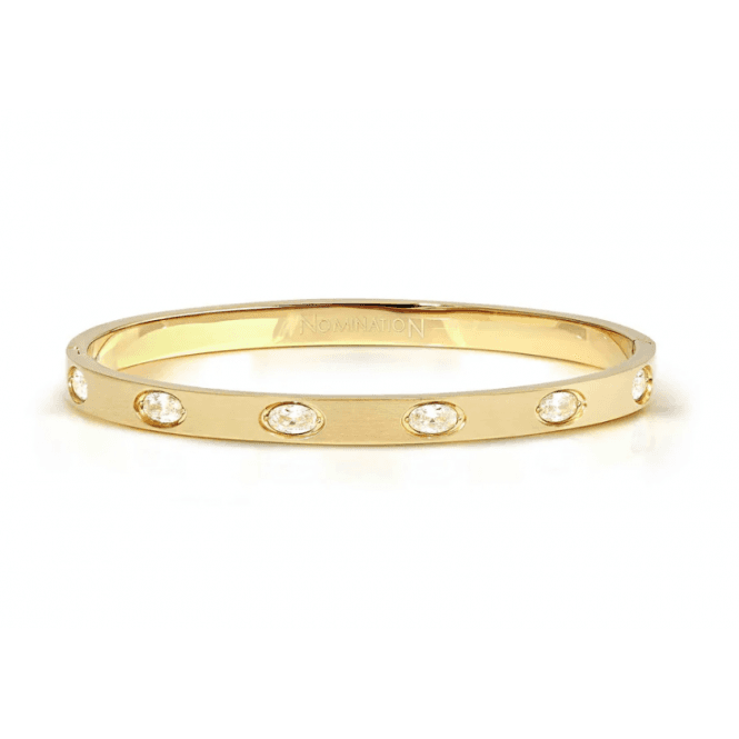 Nomination Jewellery Nomination Small Oval Cubic Zirconia Pretty Bangle 029525 020