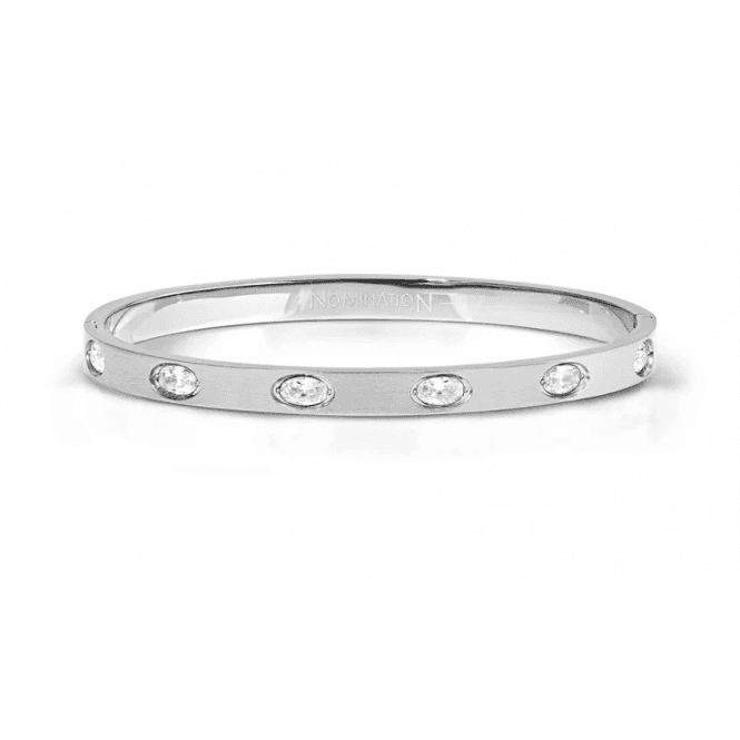 Nomination Jewellery Nomination Small Oval Cubic Zirconia Pretty Bangle 029525 001
