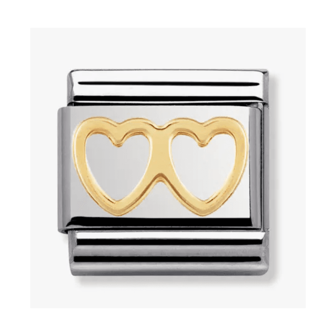 Nomination Jewellery Nomination Double Heart Composable Link Charm 030116 03