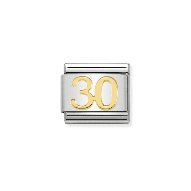 Nomination Jewellery Nomination Number 30 Composable Link Charm 030109 40