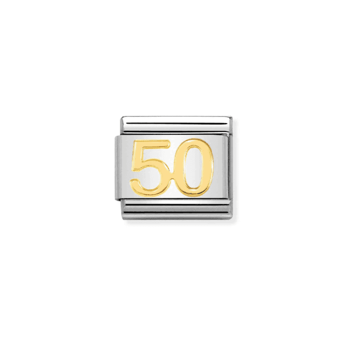 Nomination Jewellery Nomination Number 50 Composable Link Charm 030109 42