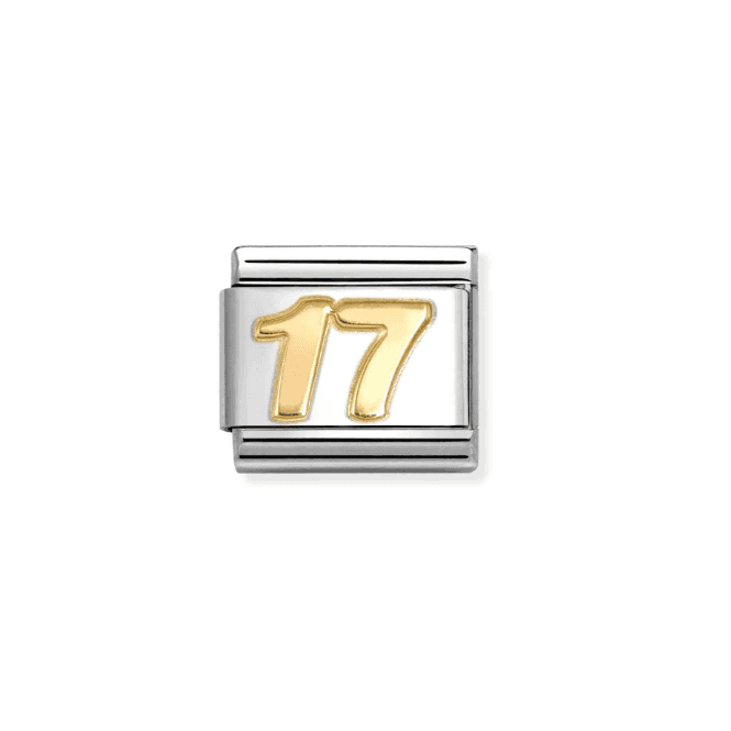 Nomination Jewellery Nomination Number 17 Composable Link Charm 030109 45