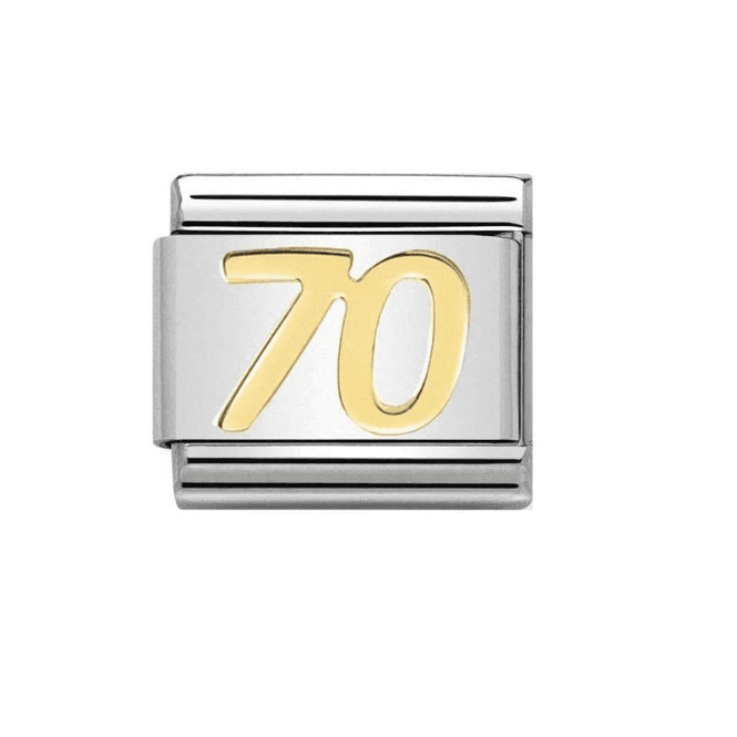 Nomination Jewellery Nomination Number 70 Composable Link Charm 030109 38