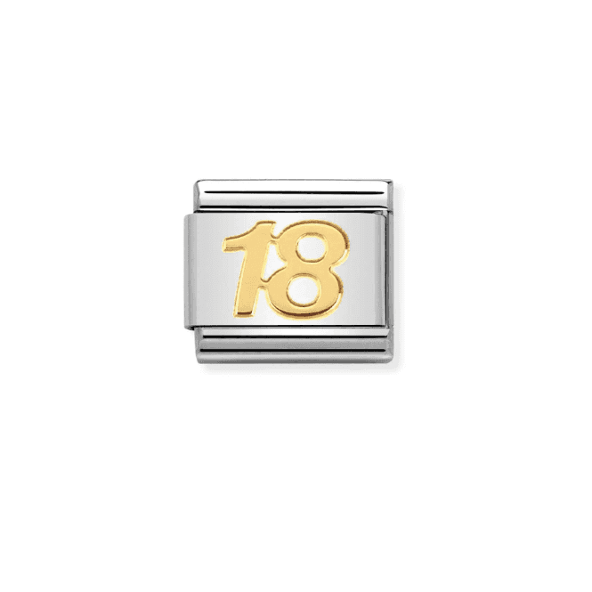 Nomination Jewellery Nomination Number 18 Composable Link Charm 030109 34
