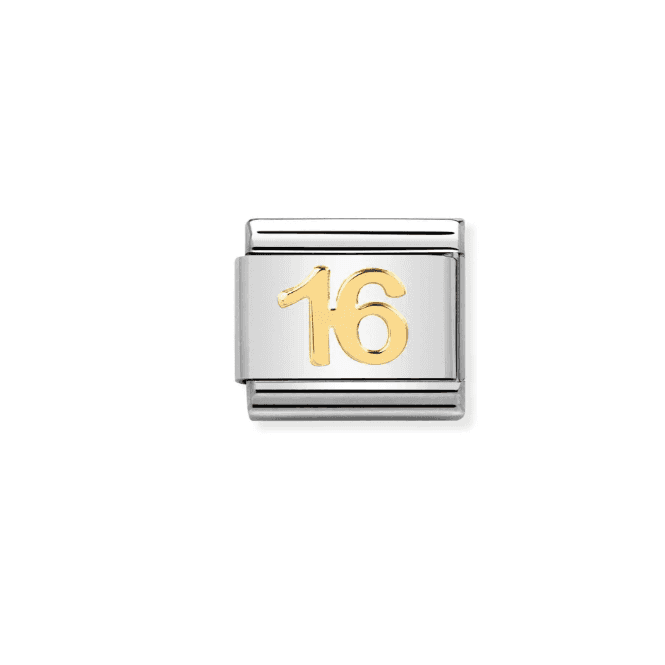 Nomination Jewellery Nomination Number 16 Composable Link Charm 030109 35