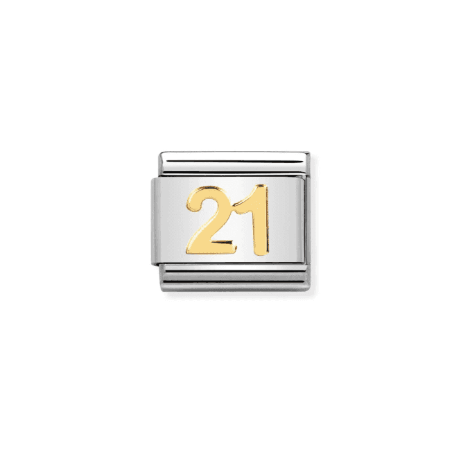 Nomination Jewellery Nomination Number 21 Composable Link Charm 030109 36