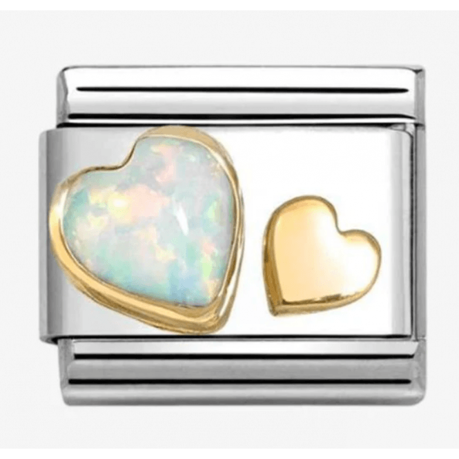 Nomination Jewellery Nomination Opal Gold Heart Composable Charm 030520/10