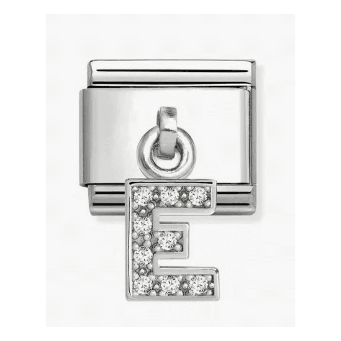 Nomination Jewellery Letter E Zirconia Pendant Charm 331818/05