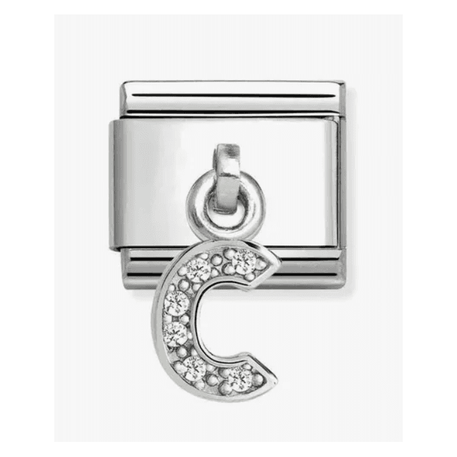 Nomination Jewellery Letter C Zirconia Pendant Charm 331818/03