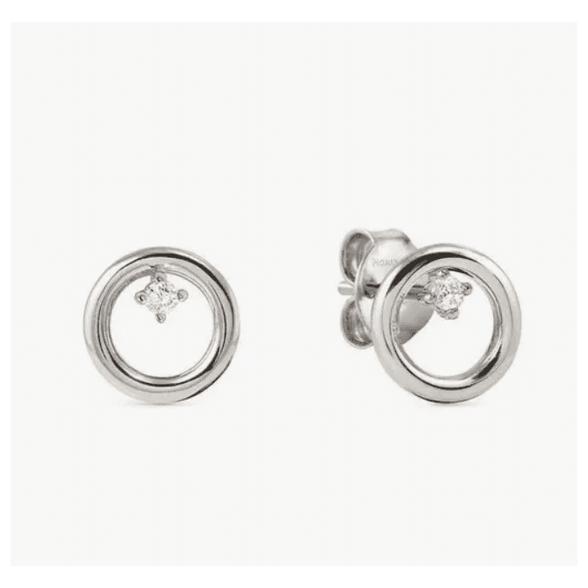 Nomination Jewellery Silver Circle Zirconia Earrings 242603/043