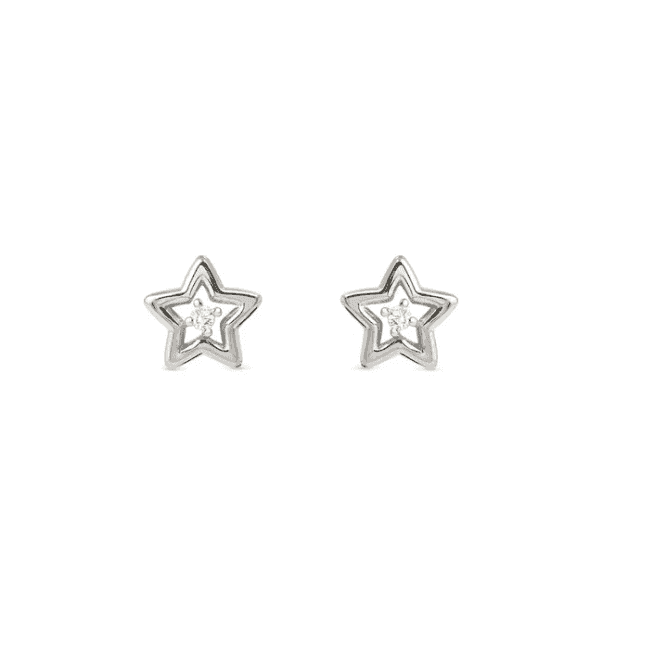 Nomination Jewellery Nomination Silver Open Star Cubic Zirconia Earrings 242603/007