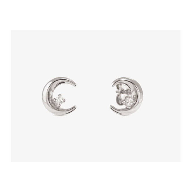 Nomination Jewellery Nomination Silver Moon Cubic Zirconia Earrings 242603/022