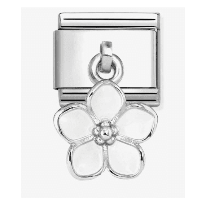 Nomination Jewellery White Flower Pendant Charm 331805/22