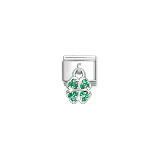 Nomination Jewellery Green Clover Zirconia Charm 331800/30