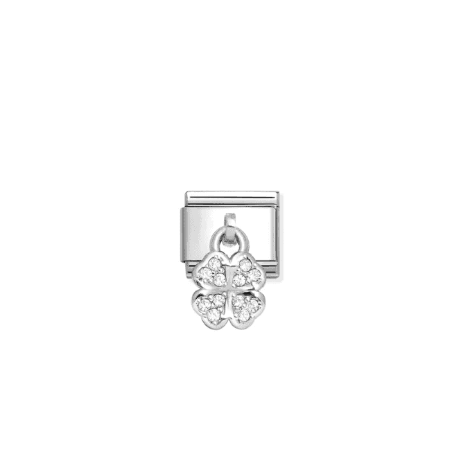 Nomination Jewellery White Clover Zirconia Charm 331800/31
