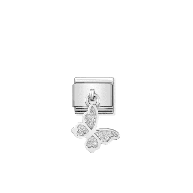 Nomination Jewellery Glitter Butterfly Pendant Charm 331805/03