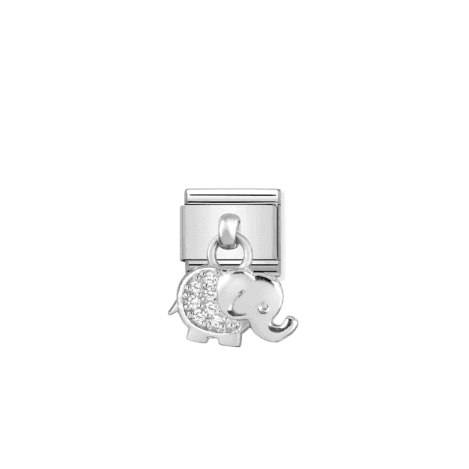 Nomination Jewellery Elephant Zirconia Pendant Charm 331800/17