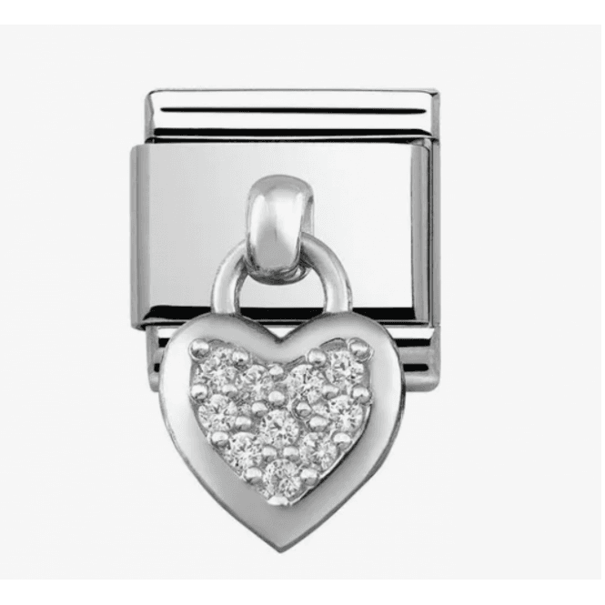 Nomination Jewellery Heart Zirconia Pendant Charm 331800/01