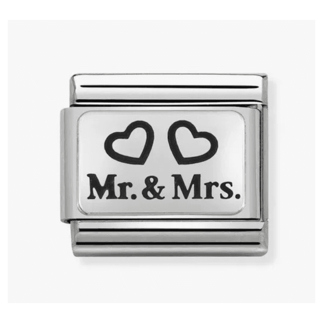 Nomination Jewellery Nomination Classic Silver Mr & Mrs Charm 330109/01