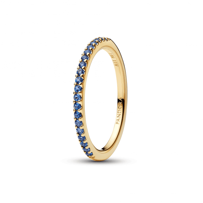 Pandora Sparkling Blue Half-Eternity Band Ring 162999C02