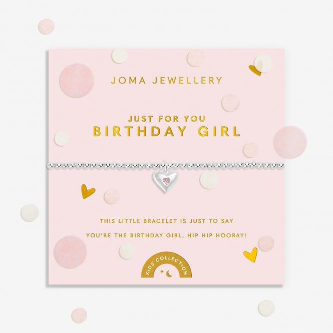 JOMA Jewellery Joma Kids' A Little 'Just For You Birthday Girl' Bracelet C841
