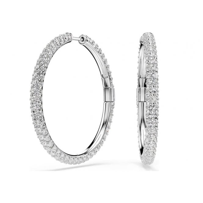 Swarovski Dextera White Hoop Earrings 5754156