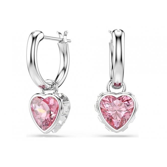 Swarovski Chroma Heart Pink Earrings 5757814