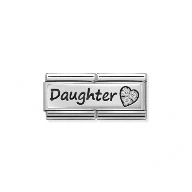 Nomination Jewellery Nomination Double Link Daughter Zirconia Charm 330731/02