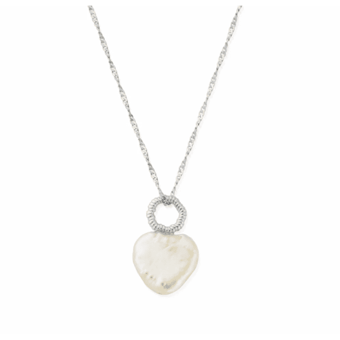 ChloBo Tiny Twisted Rope Chain Lucky Pearl Necklace SNTRCHP
