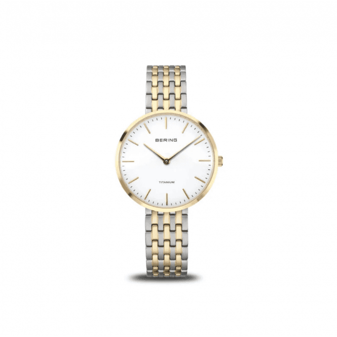 Bering Ladies Round Two Tone Watch 11028-714