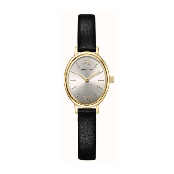 Bering Ladies Gold Tone Oval Watch 11020-433