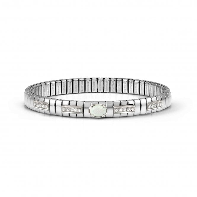 Nomination Jewellery Nomination Extension Oval Opal & CZ Bracelet 048112/013