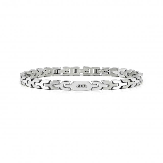 Nomination Jewellery Nomination Virtus Code S/S & Black Diamond Bracelet 133104/007