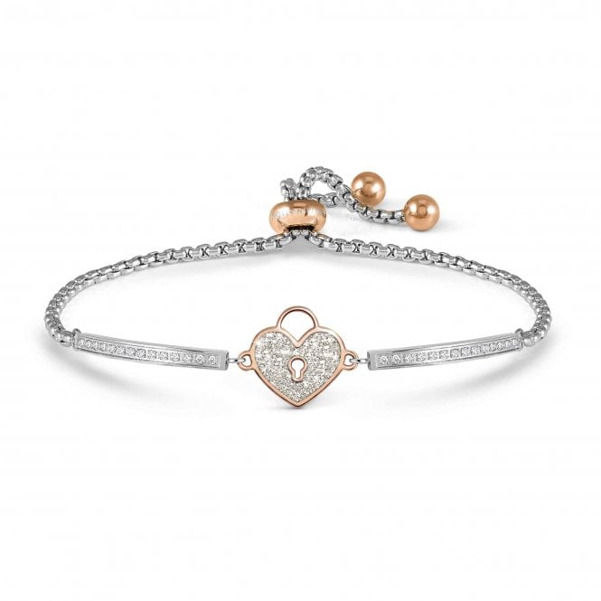 Nomination Jewellery Nomination Milleluci Golden Heart Padlock Bracelet 028030/019
