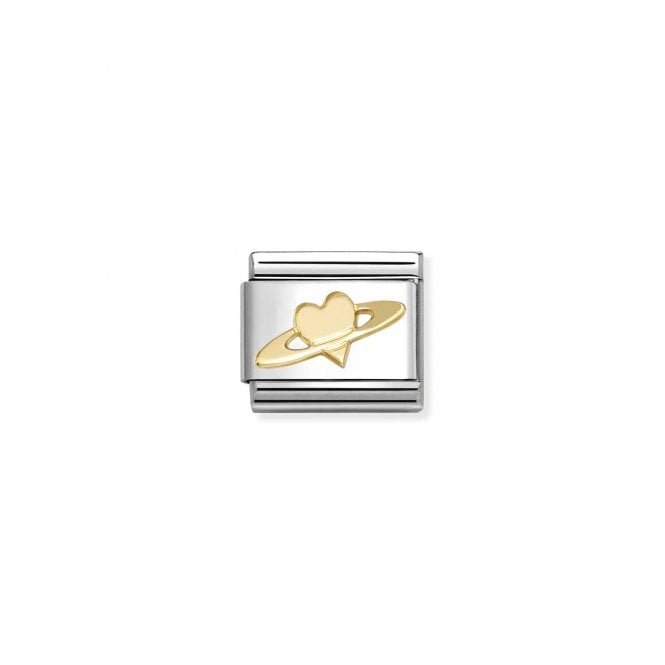 Nomination Jewellery Nomination Composable Golden Saturn Heart Link Charm 030149/69