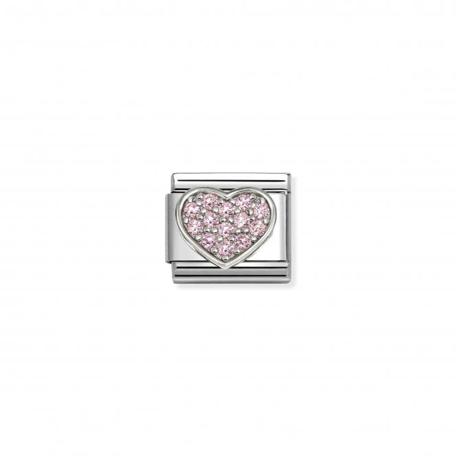 Nomination Jewellery Nomination Composable Pink Sparkling Heart Link Charm 330322/25