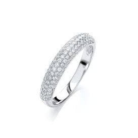 J Jaz Gaia Clear Ring JZR009