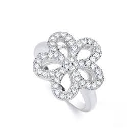 J Jaz Daisy Shape Ring JZR044