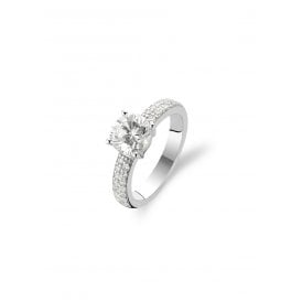 Ti Sento Silver Solitaire Ring 1737ZI/60