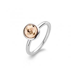 Ti Sento Rose Gold Dome Ring 1917SR/54
