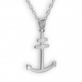 Cross of Lorraine Sterling Silver Pendant