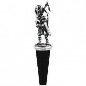 Pewter Bagpiper Bottle Stopper BOT206