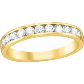 9ct Yellow Gold Channel Eternity Ring