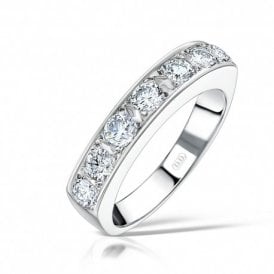 7 Stone Eternity Diamond Ring