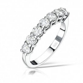 7 Stone Eternity Diamond Ring