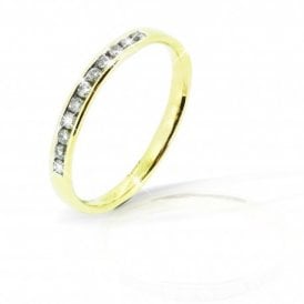 11 Stone Channel Set Eternity Ring Gold Ring